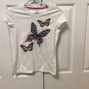 White Falls Creak Butterfly Shirt